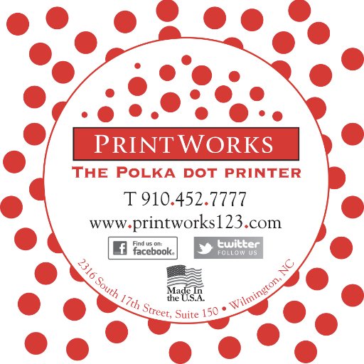Opened Printworks to fill a niche in Wilmington. We pride ourselves on building relationships not just customers. Come in a meet a printer that really cares.