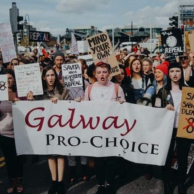 Pro-choice group in Galway fighting for reproductive rights including access to free, safe and legal abortion services in Ireland.
