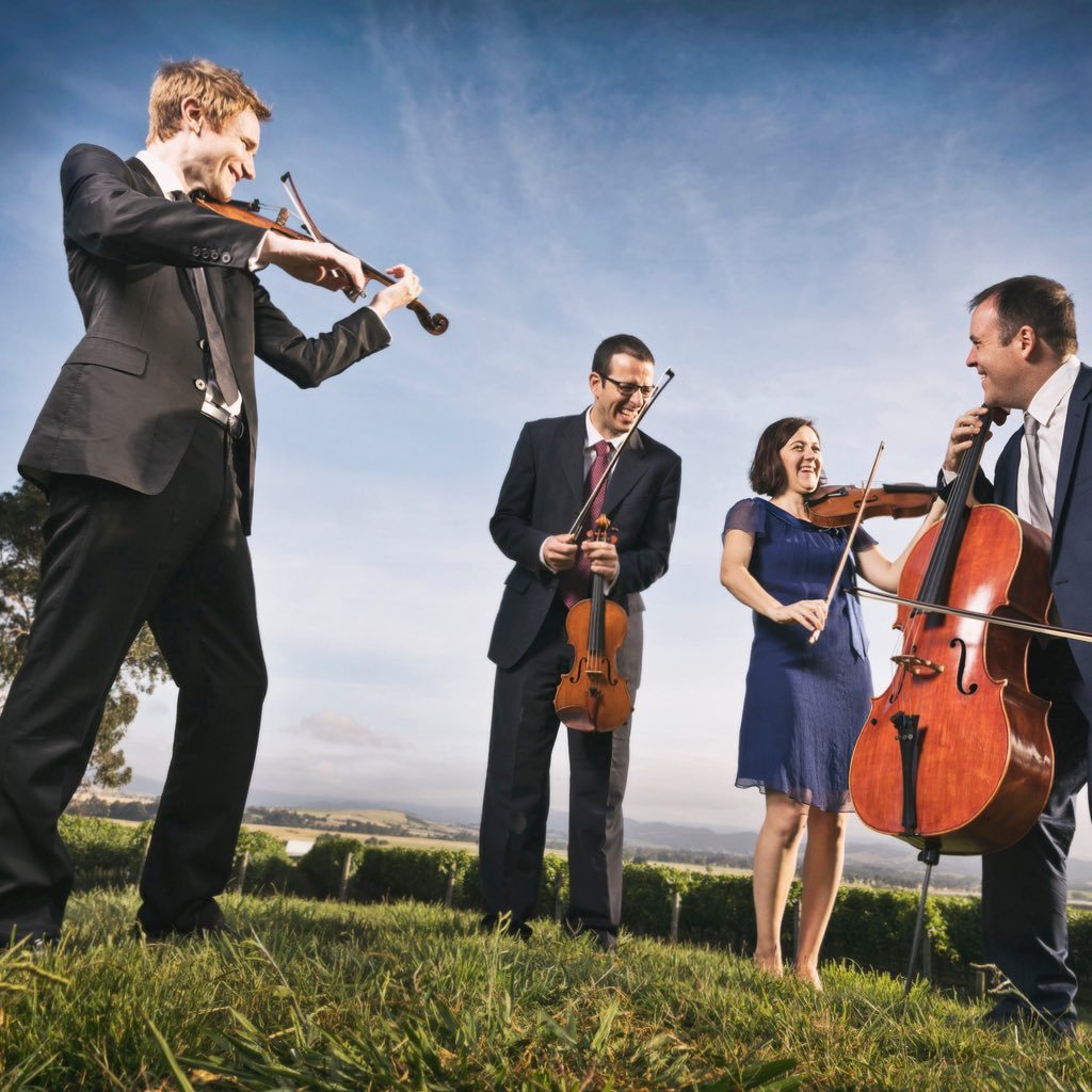 International award-winning string quartet. Add four parts fine musicians to generous lashings of great chamber music. Serve in the world’s best concert halls.