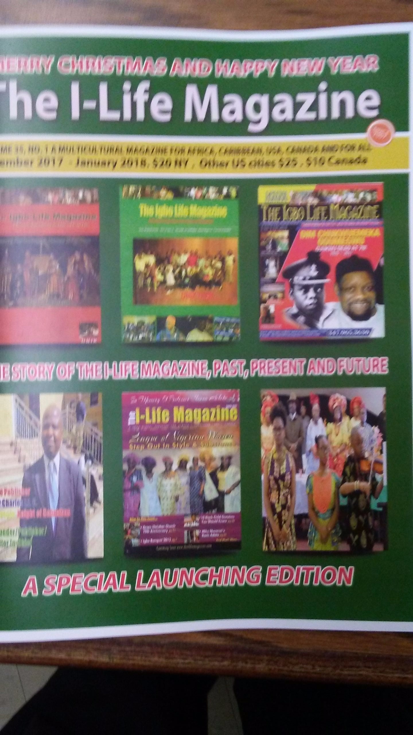 a mega global/multicultural magazine for Africa, Caribbean, USA/Canada; NYC since 2007; advertise, subscribe, be on editorial board;  theilifemagazine@yahoo.com