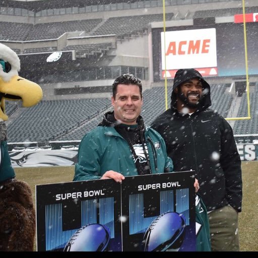 Eagles Season Ticket Advisory Board Member & Tix holder & Repping the Eagles at SB LII , Google my name + Eagles Surprise Season Ticket Holder!