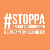 Stoppa grundlagsändringen (@stoppagrundlags) 's Twitter Profile Photo