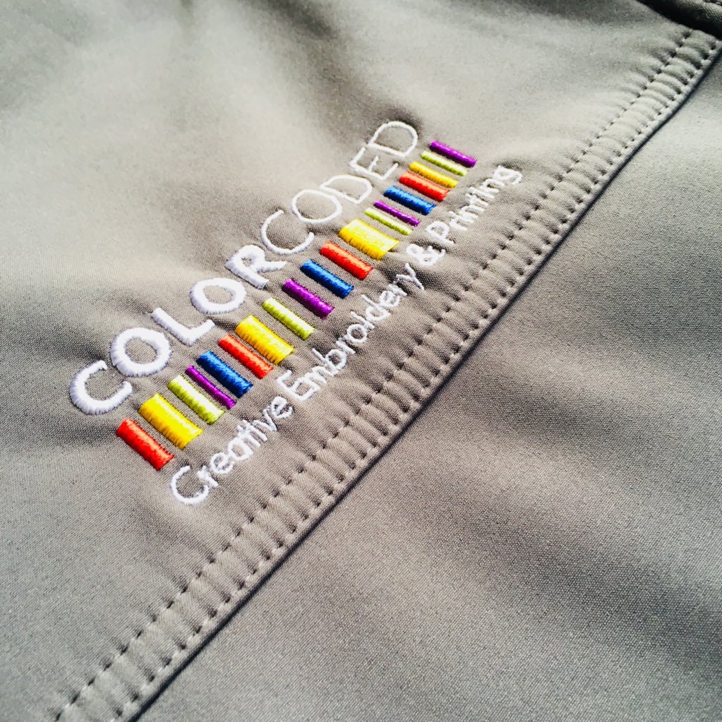 Quality #brandeduniform #apparel #embroideredlogos #workwear #workwear #directtogarment #screenprint #branding #helpingothers enquiries@colorcoded.co.uk