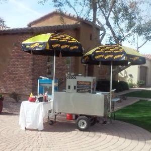 An affordable and shiny Phoenix valley HotDog cart catering & party planning service. Get in touch to plan your event today! #EatLocal ArizonaHotDogs@gmail.com