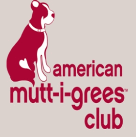 Spreading the message - adopt a mixed-breed shelter dog.