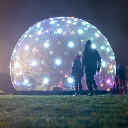 Interactive art installations across the world. #studioeness #soniclightbubble