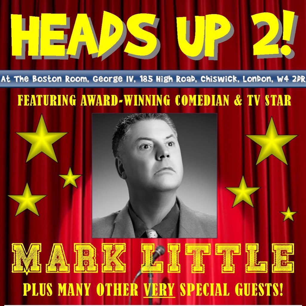 Charity stand up night in aid of The Brain Tumour Charity - Sunday 8th April 2017, George IV, Chiswick - Tickets £12! email headsupcomedy@outlook.com