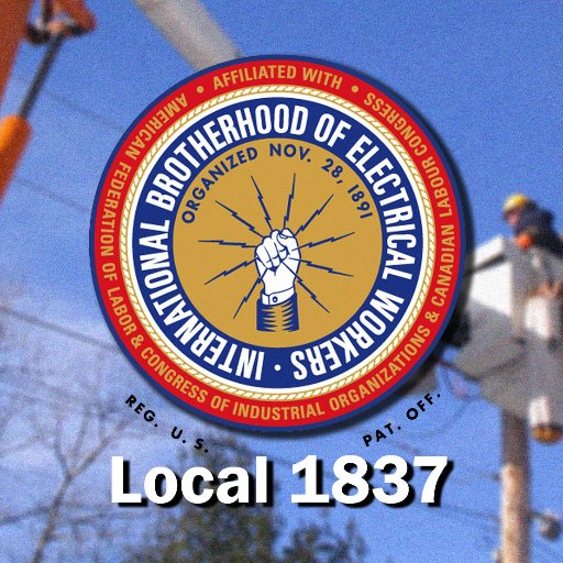 International Brotherhood of Electrical Workers Local Union #1837 represents more than 1,600 working men & women at electric utilities and TV stations.