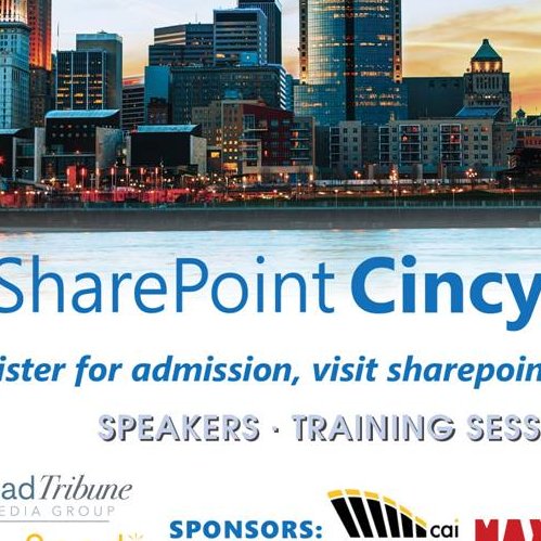 SharePoint Cincy's 7th annual event will be held on Tuesday April 10th, 2018