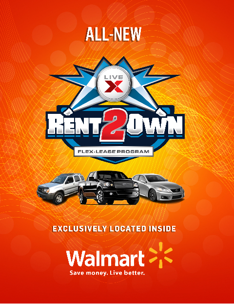 MyLIVEXAuto's profile picture. We offer a Rent2Own Program for vehicles inside Walmart Super Centers.