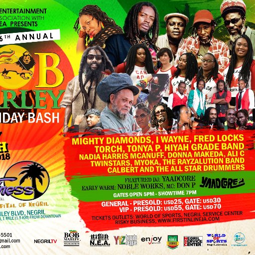 For over 25 years the tourist resort town of Negril has come alive during the week of Feb 1st - Feb 6th. As we  pay tribute to the King of Reggae since 1992