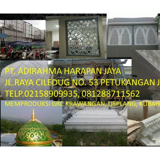 ornamen, krawangan, kubah, lisplang, mihrob, interior, exterior, masif, grc, 081288711562