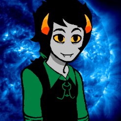 I'm mostly a fan of Homestuck despite it being pretty much dead since 2012. Also sometimes I make fanart and write fanfics while juggling my downtime from work.