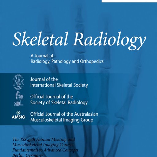 Journal of @intskeletal, Official Journal of @SSRBone, Official Journal of AMSIG. A journal of radiology, pathology, & orthopedics.