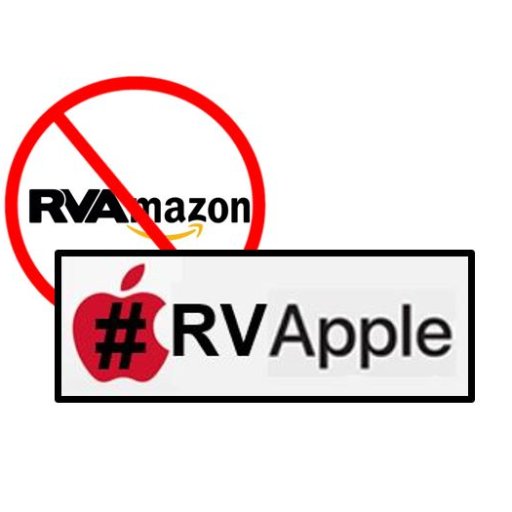 #RVApple #RVAppleHQ2 #Apple2RVA $AAPL #HQ2 #AtWorkInRVA #RVA & #GreaterRVA #everyoneCanCode...
formerly #RVAmazon #Amazon2RVA $AMZN