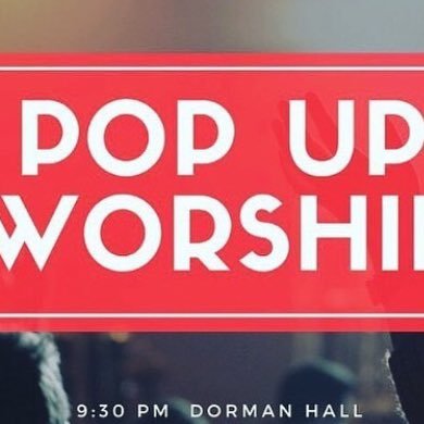 Believers of all kinds coming together to worship and join in fellowship. Follow along, you never know when a worship service might pop-up.
