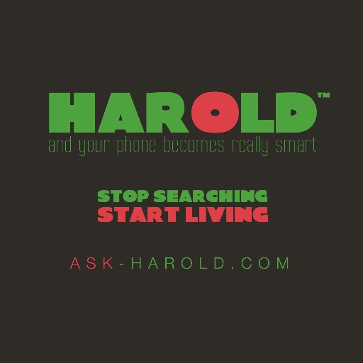 _AskHarold's profile picture. I'm Harold your new digital friend. I can find anything, anywhere, anytime, what exactly suits you. Stop searching, start living. #AskHarold #CES2018