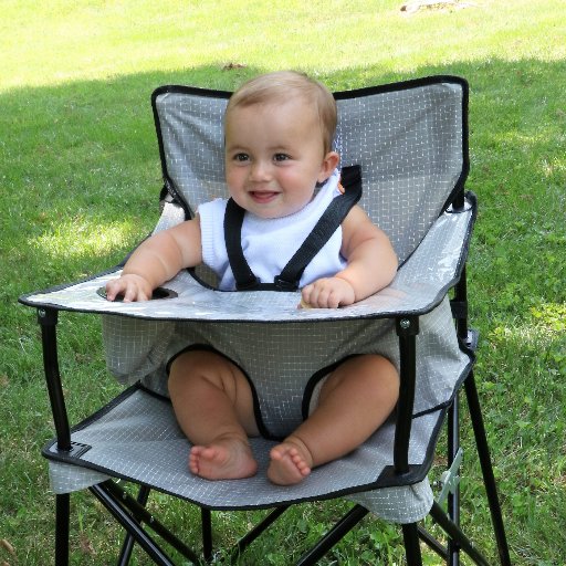 Our portable high chair is perfect for any family on-the-go.