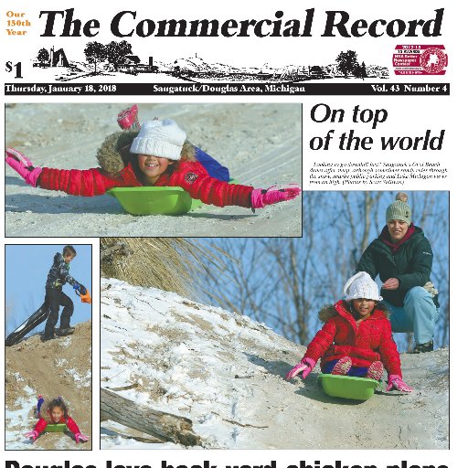 commrec1's profile picture. Award winning, 150 year old local newspaper serving the Saugautck, Douglas, Fennville, Glenn and Ganges area.