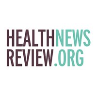 HealthNewsReview(@HealthNewsRevu) 's Twitter Profile Photo