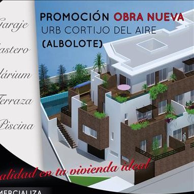 Nuevo residencial de obra nueva con piscina, jardines, terrazas, garaje y trasteros #residencial #obraNueva #Vivienda #CortijoDelAire #Granada #Albolote