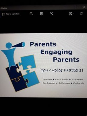 Raising awareness of Parents Voices matter in South Lanarkshire through Education. Covering all aspects m from Early Years to Secondary incorporating ASN