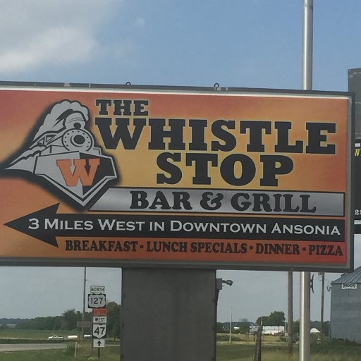 The Whistle Stop in Ansonia, Ohio has been serving up delicious foods and spirits since the late 1800's.  7 Miles South of the famed Eldora Speedway.