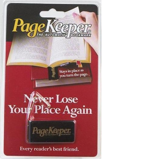 See what readers are saying about this simple yet effective device. Read more or view a video here... Keeps your page automatically as you read!