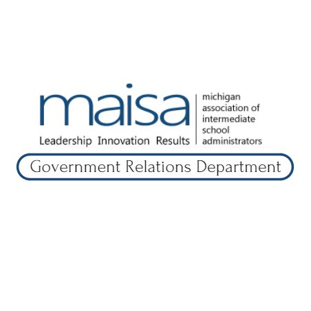 MAISA's Govt. Relations Dept. Promotes the legislative priorities of MI's ISDs. Retweets do not imply endorsement. @MAISA_ISDs