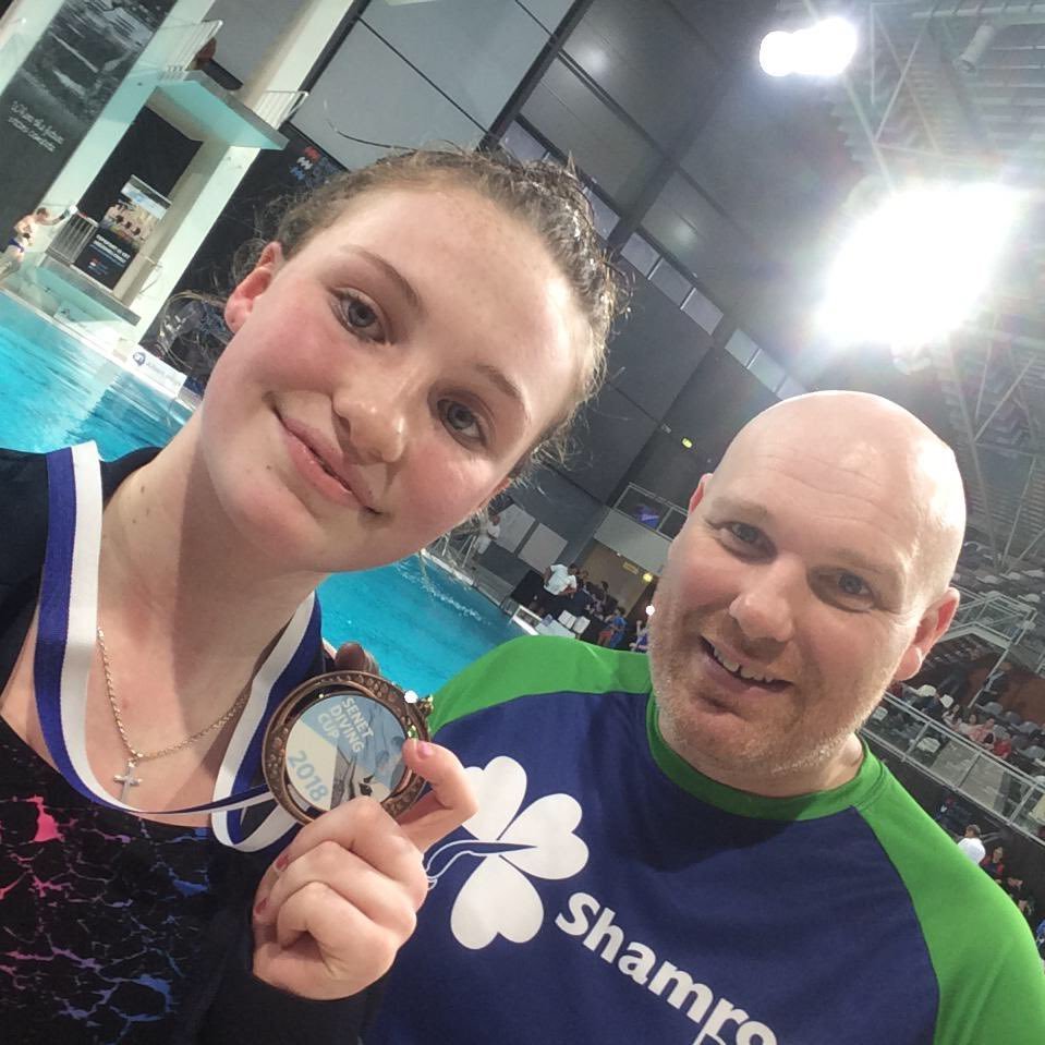 The Shamrock Diving Club admins diving competitions. Divers train at the National Aquatic Centre in Dublin.