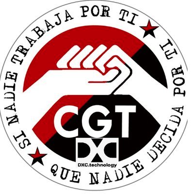 Trabajadores y trabajadoras afiliad@s a CGT en DXC Outsourcing. Llevamos un mundo nuevo en nuestros corazones.