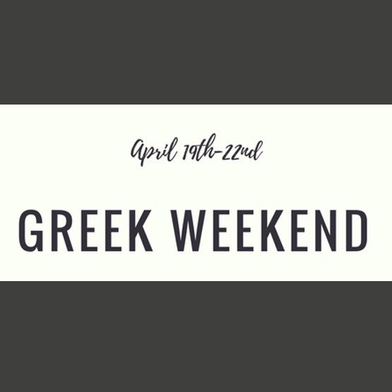 Get excited for the best weekend of the year! BGSU Greek Weekend April 19-22nd, 2018!!