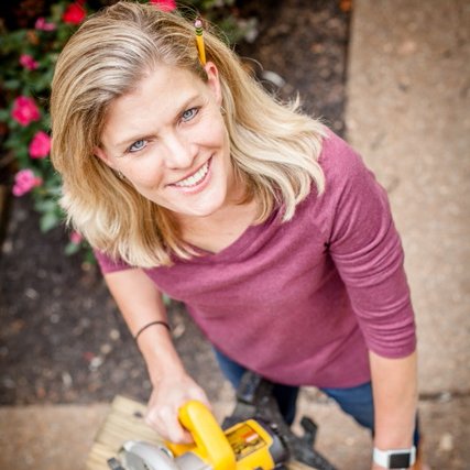 Michelle is a wife, a mom, and a
self-taught carpenter and DIYer. She inspires people to help others with their own talents and skill sets.