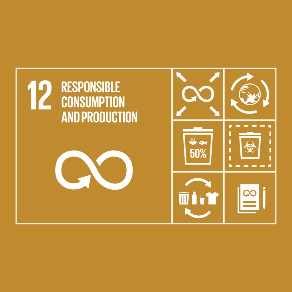 Supporting the United Nations Sustainable Development Goal (SDG), #12: Responsible Consumption and Production