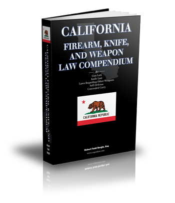 This California gun law book is the most complete and accurate authority on California gun and knife law, period.  Available in print and on the Amazon Kindle.