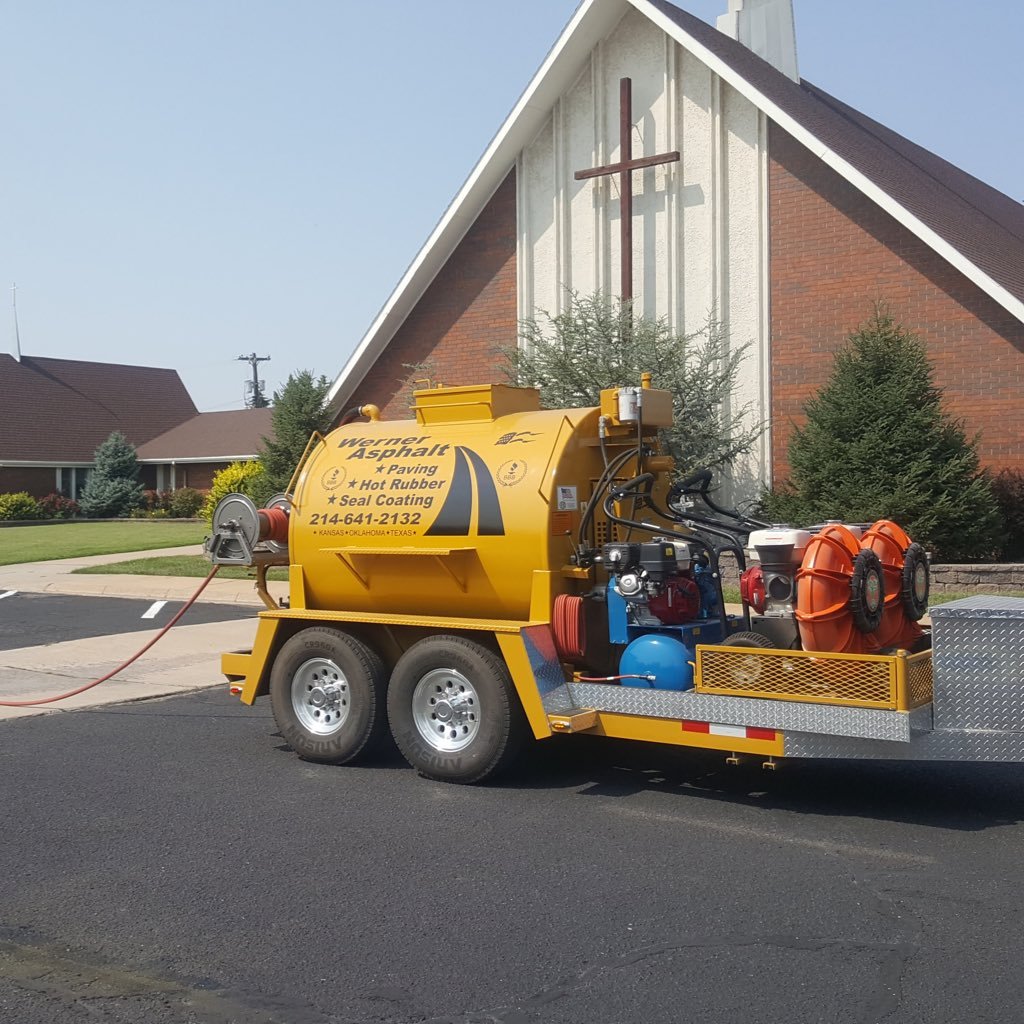 contact us- wernerasphalt@gmail.com A family owned business ready to take care of all your asphalt and concrete needs seal coating chip seal hot rubber cracks