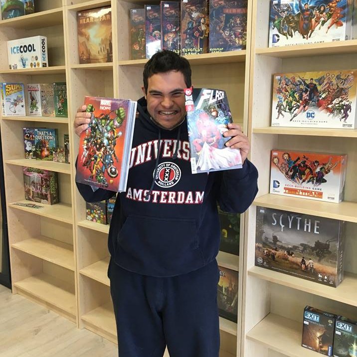 Downtown comic, hobby board games, and trading card shop. Specializing in superheroes of all types, and proud to employ special needs community members.