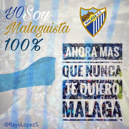 Twitter creado para apoyar al MalagaCF 28/11/15  donde haya futbol