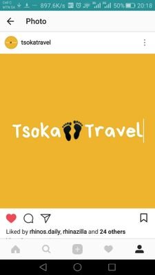 TsokaTravel's profile picture. We offer Johannesburg visitors a rare opportunity to experience Africa first hand.
Tsoka👣Travel [ZA]































 +27 11 049 6237