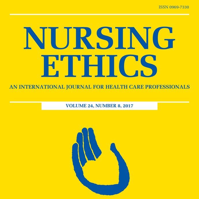 Twitter account for Nursing Ethics Journal: An International Journal for Health Care Professionals. RT does not mean endorsement. EIC @ProfAGallagher