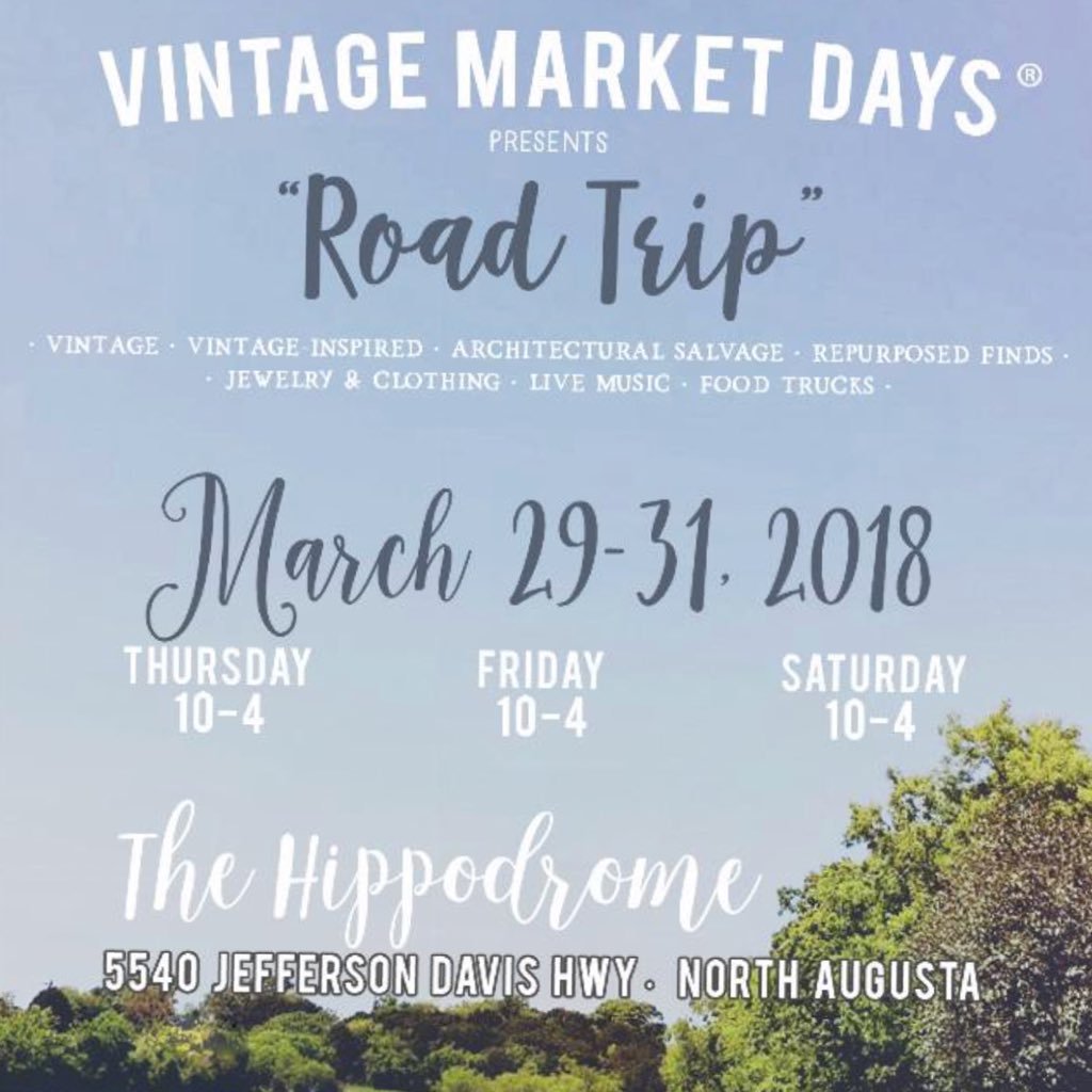 come check out an upscale vintage market in the heat of the south. voted on the the must see “Flea Market by Country Living Magazine.