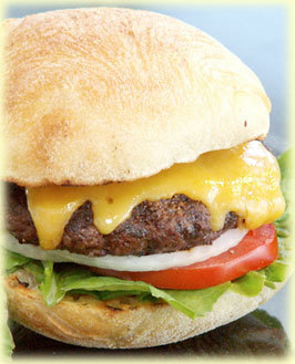 Blue Smoke Burger Bar, the art of the new American burger. Hormone Free/Steroid Free/Antibiotic Free.