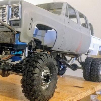 W.I.P..... BRUTICUS

Custom built steel chassis.
Scratch built scale Cummins 6bt diesel engine, transmission, and M101 military trailer truck bed