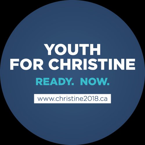 We're a group of passionate youth supporting Christine Elliott for PC Leadership! DM us to get involved. #ReadyNow #YouthforChristine