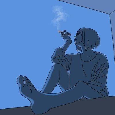 夏 Stay Home Ismoking Stayhome 喫煙男子 タバコ たばこ 煙草 イラスト イラストレーターにできること 絵 絵描きさんとつながりたい