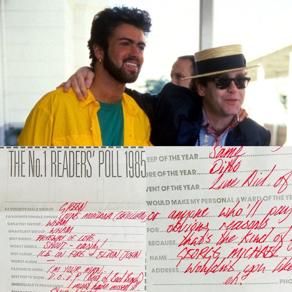 Hello! ❤️George Michael & Wham. Check out the piece of hand written #GeorgeMichael memorabilia I’m auctioning. Hope it goes to a good home. Closes 18th Feb 2018