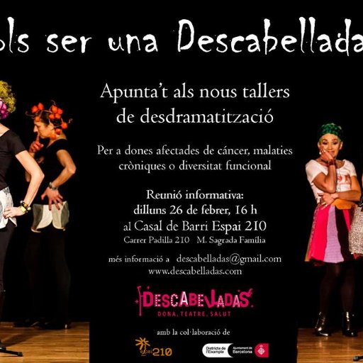 Artes Escénicas para mujeres en procesos de enfermedad graves o crónicas, con diversidad funcional o en situación de dependencia. Y también para hombres...