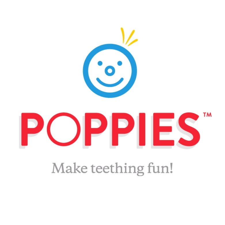 Drooling. Gnawing. Fussiness. That was life when our 7-month-old daughter, Poppy, grew into a tiny teether. POPPIES makes teething fun! #teether #toys #baby