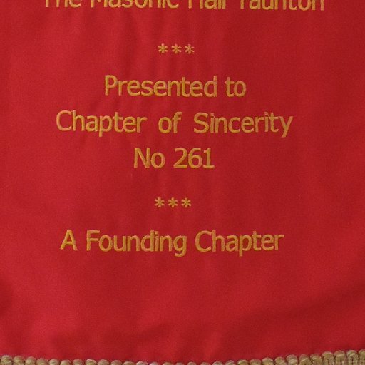 A Royal Arch chapter in Taunton, Somerset, founded in 1818 and still going strong!