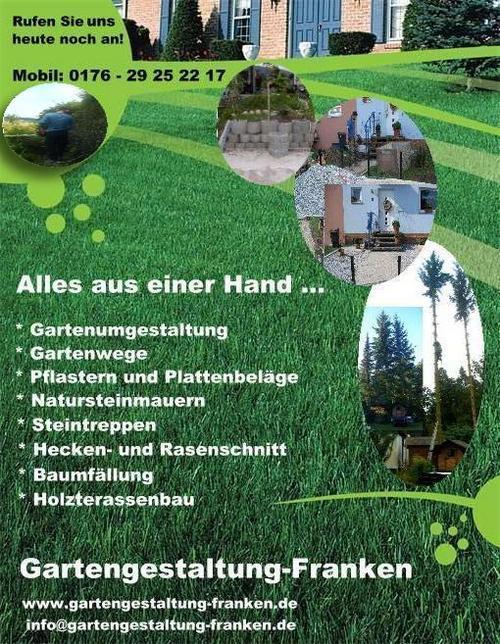 Gartengestaltung,Gartenbau,Pflasterbau,Baumfällung,Carportbau,